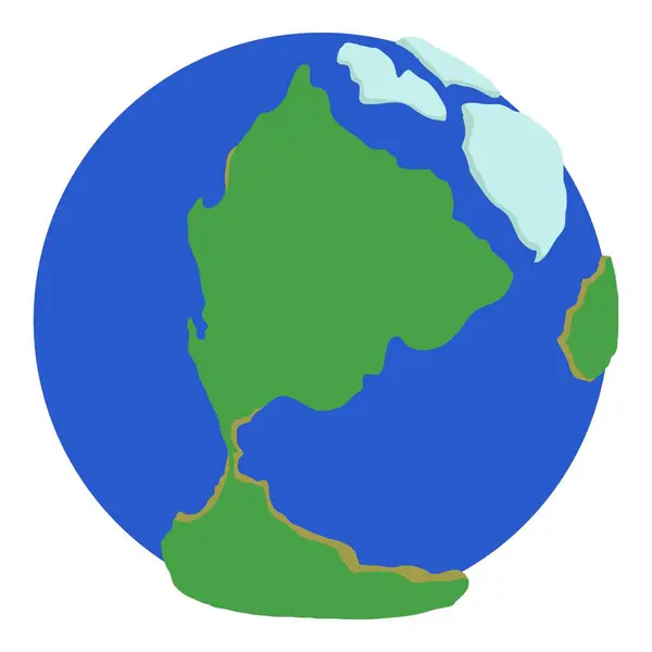 Isometrischer Vektor Für Das Symbol Planet Erde Blauer Planet Mit — Stockvektor