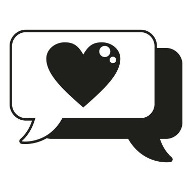 Sohbet ikonu gibi basit bir vektör. İnternet sitesi. Satır paylaşımı