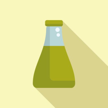 Wasabi matarası sıvı düz vektör. Japon Asya suşisi sağlıklı. Akşam yemeği çiftliği kökü