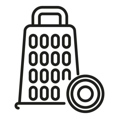 Wasabi bitki jileti ikonu ana hat vektörü. Baharatlı suşi yemeği. Kök sebze tabağı