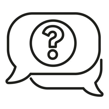 İsimsiz sohbet simgesi ana hatlı vektör. İnsan gizli mesajı. Kullanıcı işareti profili