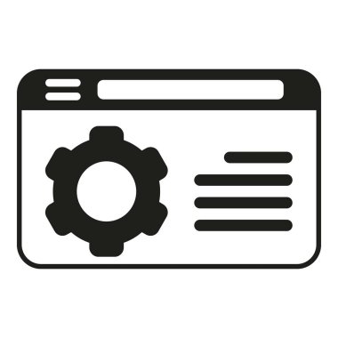 Web eğitim farkına varma simgesi basit bir vektör. Kendine güven eğitmeni. Hedef meydan okuma