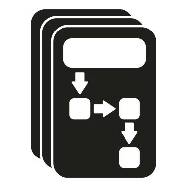 Denge insanları simge basit vektörüne meydan okuyor. Lider iş vizyonu. Yetenek hedefi