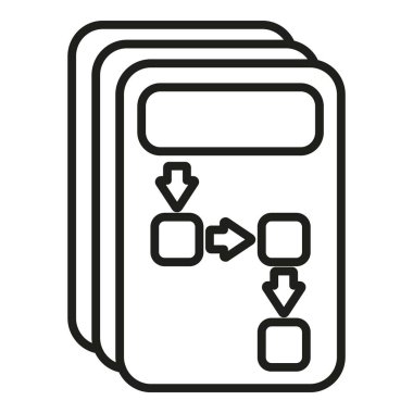 Denge insanları ikon ana hat vektörüne meydan okuyor. Lider iş vizyonu. Yetenek hedefi