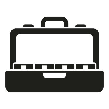 Güvenli para kutusu simgesi basit vektör. Parasal birim parası. Finans kredisi