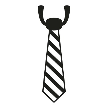 Tekstil çizgili kravat simgesi basit vektör. Kumaş tarzı. Yapı tasarımı