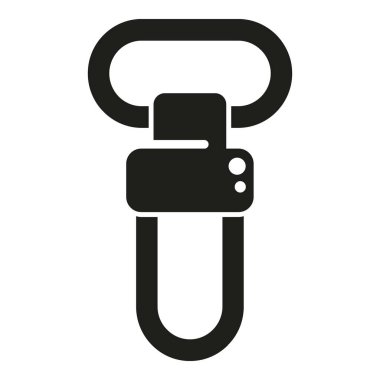 Altın Tuhaflık aracı simgesi basit vektör. Terzi malzemeleri. El işi moda işi