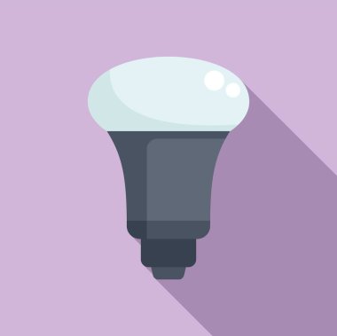 Güç fiksasyon ikonu düz vektör. Çevrimiçi kontrol iyi. Ev aydınlatması