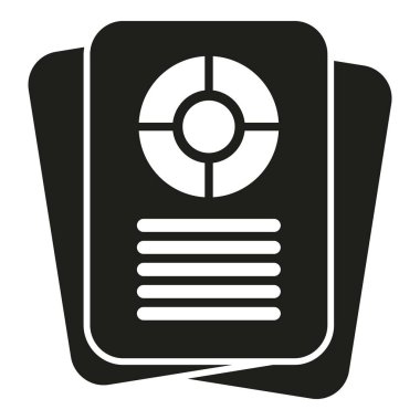 Kağıt şeması simgesi basit vektör. Ekonomi planı. Hizmet finansmanı