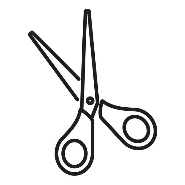Scissors Tailor Icon Outline Vector Work Tailor Equipment Sew Style — Stock Vector