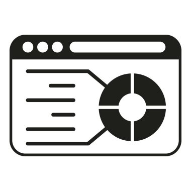 Web finansı indirim simgesi basit vektör. Kredi artışı. Gelecek analizi