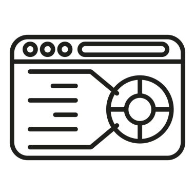 Web finansı indirimli taslak taslak vektörü. Kredi artışı. Gelecek analizi