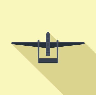 Üst görünüm simgesi düz vektörle uçur. Uzaktan kumanda. Harita teknik alanı