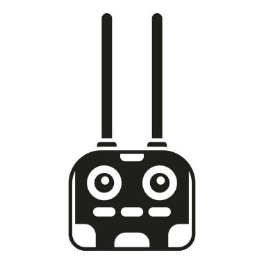 Uzaktan kumanda ikonu basit vektörü. Akıllı dijital. Video oyuncağı uygulaması