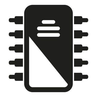 Laptop onarımı transistör simgesi basit bir vektör. Mobil sistem. Ekran kurtarması