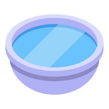 Su kabı ikonu izometrik vektörü. Ev içicisi dükkanı. Hayvanat bahçesi fırçası