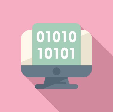 Kod sıfır simge düz vektör geliştirin. İniş takımları internet kullanıyor. Bulut sistemi