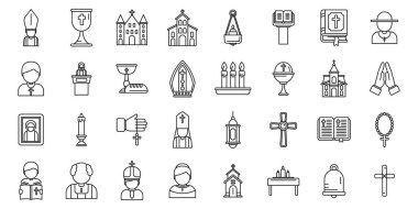 Papaz simgeleri ana hatları belirler. Müslüman Ramazan namaz. Arapça dua et.