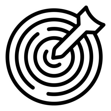 Hedef simge ana hatları vektörü sorunu çözülüyor. Karar başarısı. Çözüm odaklı strateji