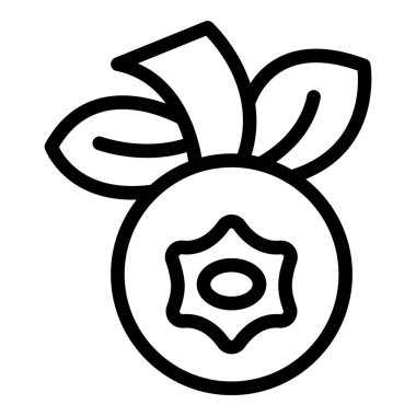 Rosehip ikonunun yuvarlak ana hatlı vektörü. Sağlıklı ilaç çayı. Vahşi doğa gül ağacı çalısı