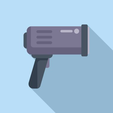 Şehir hız radar ikonu düz vektör. Hız limitini kaldır. Araç güvenlik sürücüsü