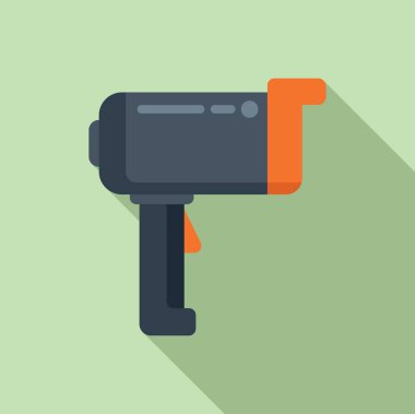 Sokak hız radar ikonu düz vektör. Araç hız limiti. Polis kamerası aracı