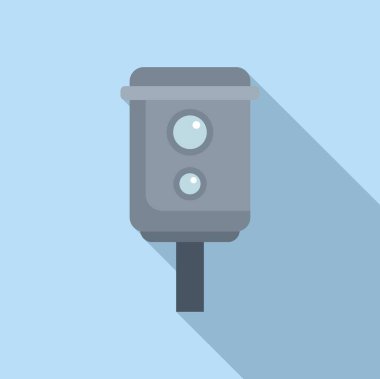 Hız kontrol simgesi düz vektörünü sınırla. Hız ekipmanları. Alan denetim algılayıcı