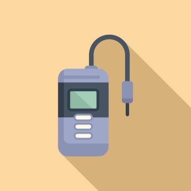 Aygıt kiti taşınabilir simge düz vektörü. Elektronik deney. Çözüm yiyeceği