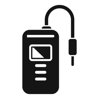 Aygıt kiti taşınabilir simgesi basit vektör. Elektronik deney. Çözüm yiyeceği