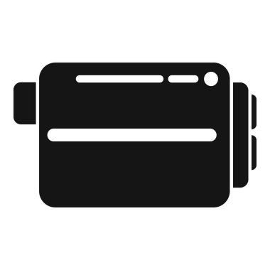 Yapım lazer metre simgesi basit vektörü. Alet sistemi. Su derin dijital