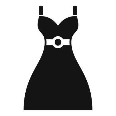 Gelin giysisi simgesi basit vektör. Organizatör. Evlilik için bir fırsat.