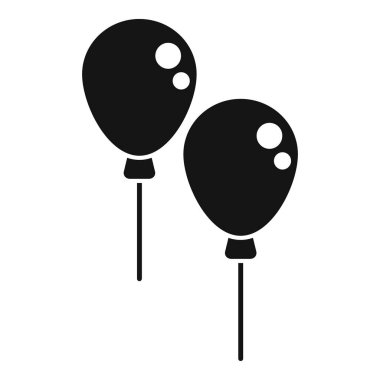 Etkinlik balonları simge basit vektör. Planlama günü. Evlilik çifti