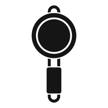 Kamp alanı kızartma tavası basit vektörü. Tatil sağlığı. Yaz macerası