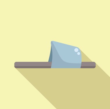 Rahat terlik ikonu düz vektör. Komik ayaklar. İç mekan giysisi