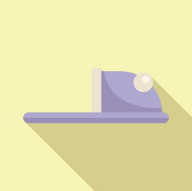 Ev terlikleri nesne simgesi düz vektör. Çok güzel bir elbise. Yatak odası modası