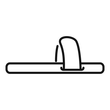 Rahat ev terlikleri ikon ana hatları vektörü. Güzel ayak uykusu. Nesneyi çevir