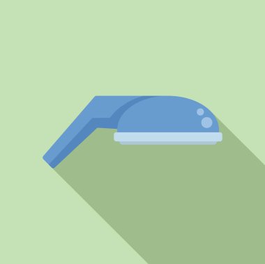 Plastik duş başlığı ikonu düz vektör. Metal yağmuru. Musluğu düşürür