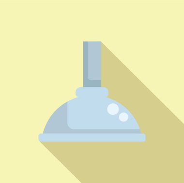 Banyo ikonu düz vektör. Yıkama spreyi. Temiz nesne tüp