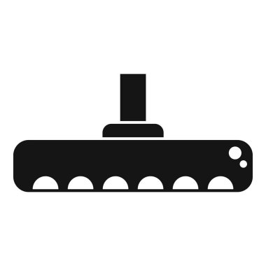 Duş başlığı simgesi basit vektör. Hijyenik spa odası. Soğuk sıcak damlalar