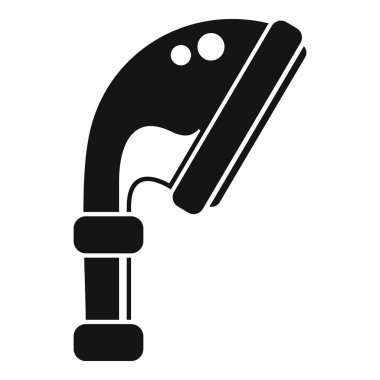 Duş başlığı simgesi. Basit vektör. Sprey kafa. Tuvalet.