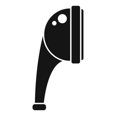 Temizlik duş başlığı simgesi basit bir vektör. Tuvalet kaplıcası. Küvet tesisatı.