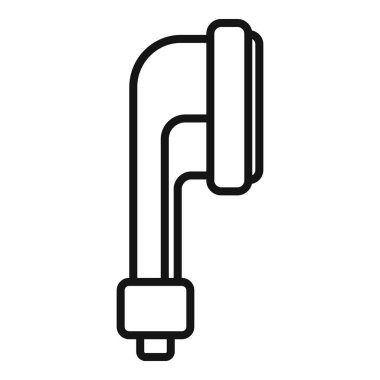 Sprey banyosu ikon taşıma vektörünü düşürür. Duş başlığı. Spa tuvaleti.