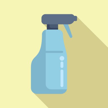 Haze püskürtücü ikon düz vektör. Su tabancası. Kutu avuç içi temizliği