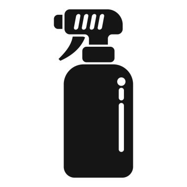 Temiz plastik sprey ikonu basit bir vektör. Şişe temizliği. Pudra