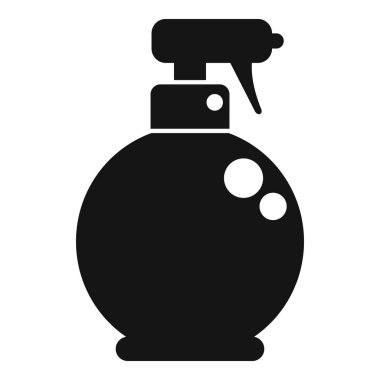 Konteynır başlığı simgesi basit vektör temizleniyor. Avuç içi yıkama. Deodorant boyası