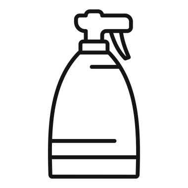 Hava ekipmanı ikonunun ana hatlarını yıka. Atomizer yıkama.