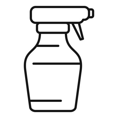 Gaz püskürtücü hava ikonu ana hatları vektörü. Vites borusu. Hava hortumunu boya