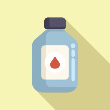 Saç boyama ikonu düz vektörünü bırak. Modayı takip eden kadın. Prosedür kasesi güzelliği