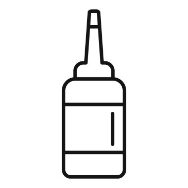 Hasar kiti boya ikonu ana hat vektörü. Trend havzalı kadın. Parlak rehber