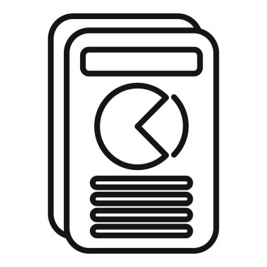 Ekran dosya dizini simgesi ana hatlı vektörü. İş uzaktan kumandası. Bilgi planı